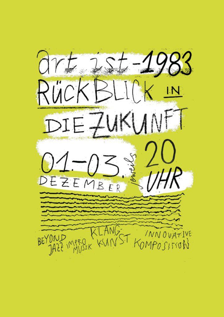 Plakatmotiv in handschriftlichem Stil